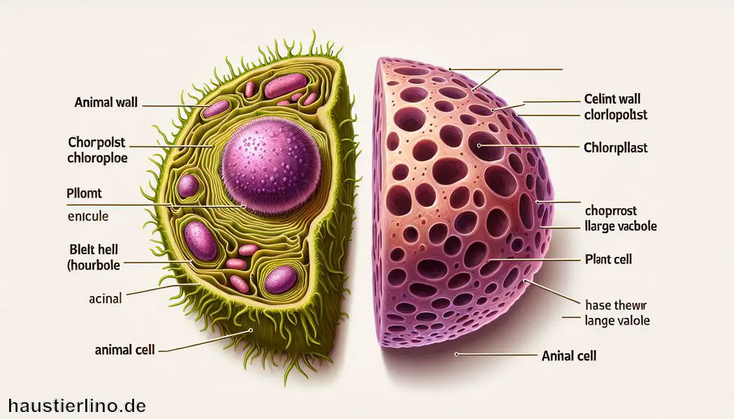 Tierzellen haben Lysosomen zur Verdauung   - Unterschied Tier- und Pflanzenzelle