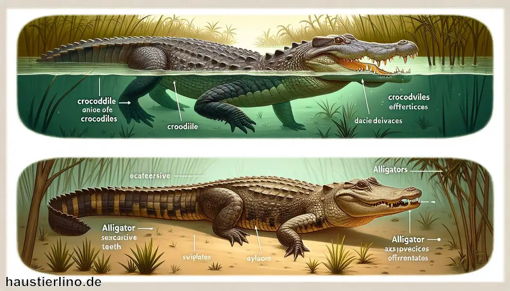 Geografische Verbreitung: Amerika versus Afrika/Asien - Unterschied Krokodil Alligator