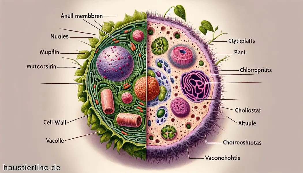 Unterschied Tier- und Pflanzenzelle